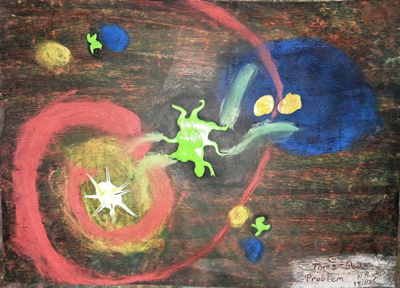 Abstract painting: Three-Body Problem